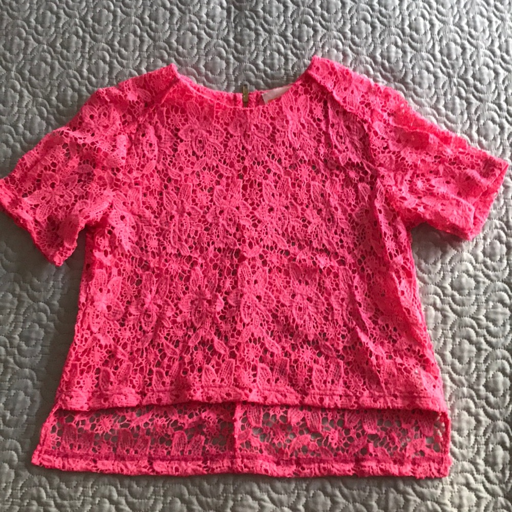 Lace Pink Blouse